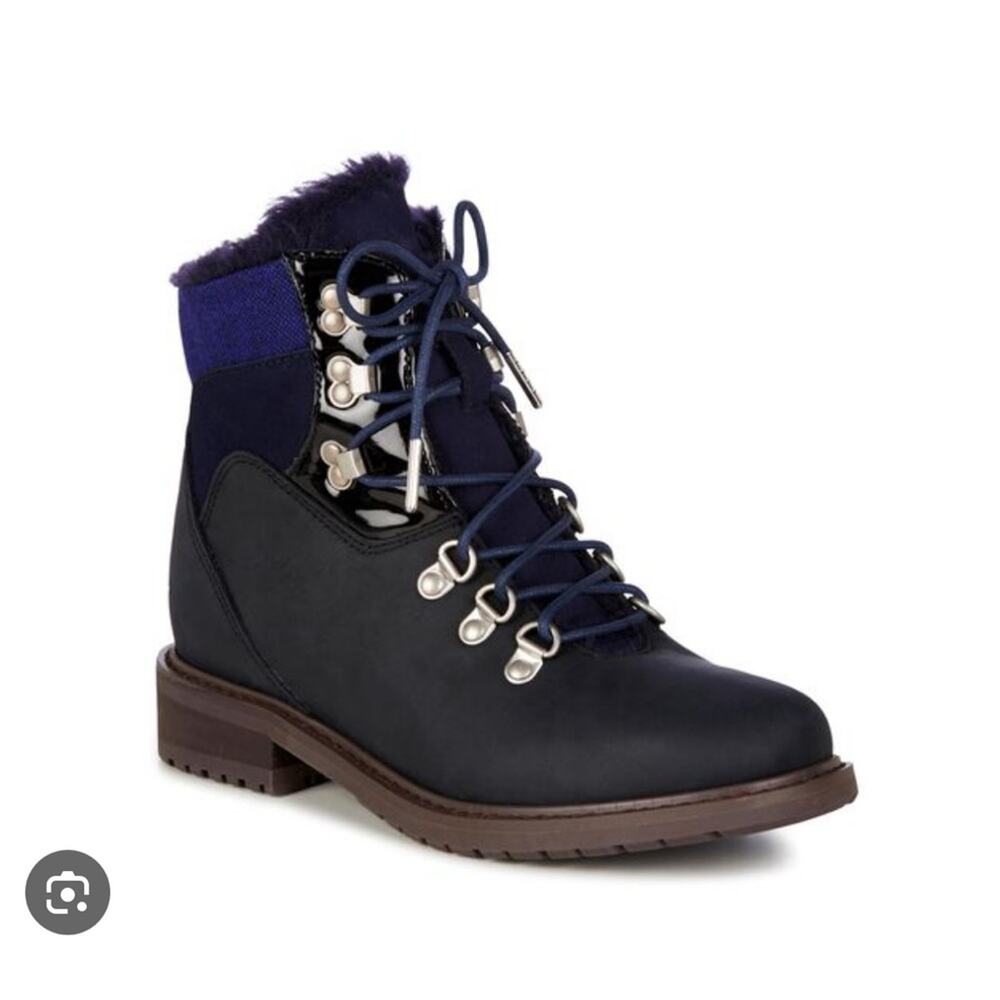 NEW Emu Australia Primrose Sands Blue Waterproof Leather Boots